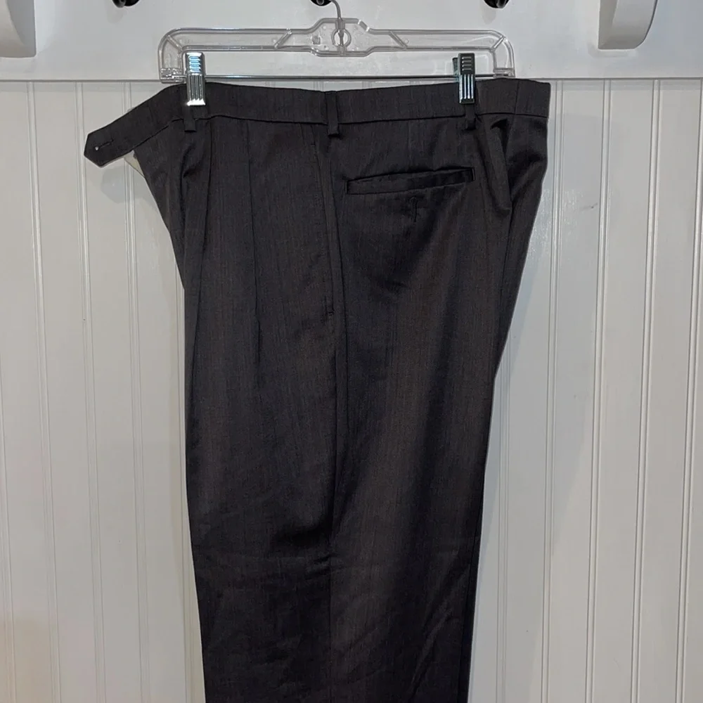 Vintage Chaps‎ Comfort Stretch trousers dress pants sz 33 x 30 100% wool